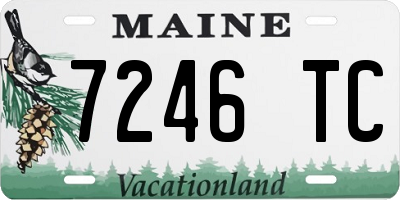 ME license plate 7246TC
