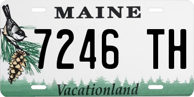 ME license plate 7246TH