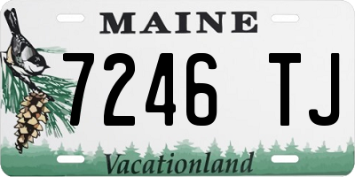 ME license plate 7246TJ