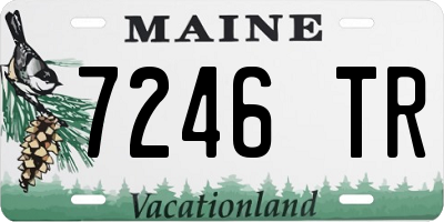 ME license plate 7246TR