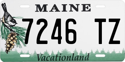 ME license plate 7246TZ