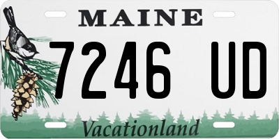 ME license plate 7246UD
