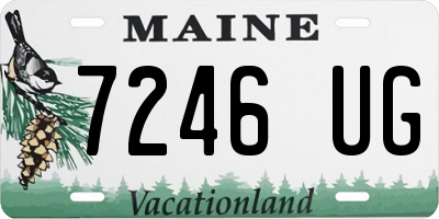 ME license plate 7246UG