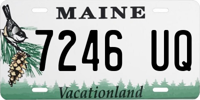 ME license plate 7246UQ