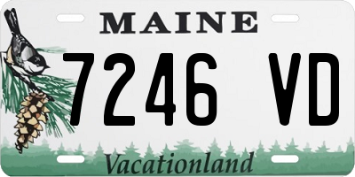 ME license plate 7246VD