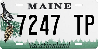 ME license plate 7247TP