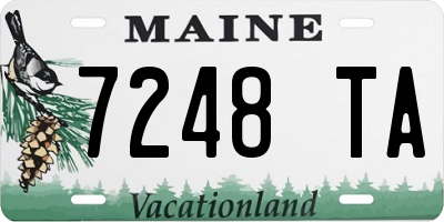 ME license plate 7248TA