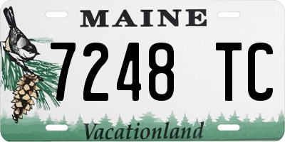 ME license plate 7248TC