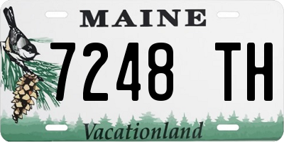 ME license plate 7248TH