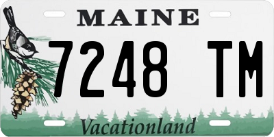 ME license plate 7248TM