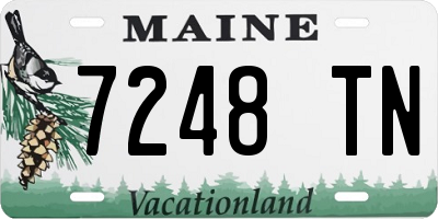 ME license plate 7248TN