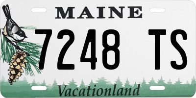 ME license plate 7248TS