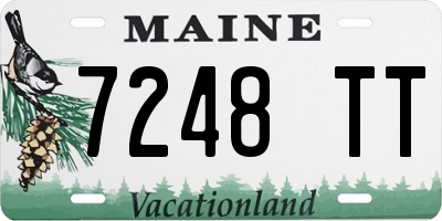 ME license plate 7248TT