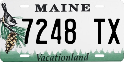 ME license plate 7248TX