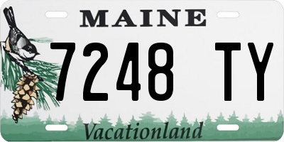 ME license plate 7248TY
