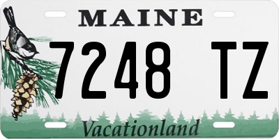 ME license plate 7248TZ