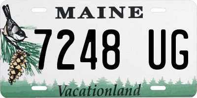 ME license plate 7248UG