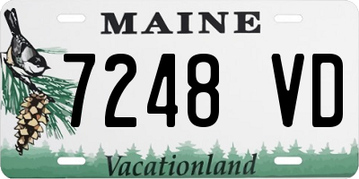 ME license plate 7248VD