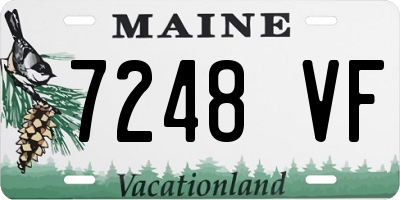 ME license plate 7248VF