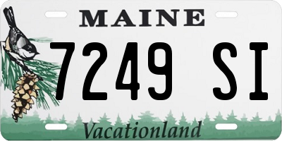 ME license plate 7249SI