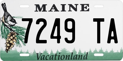 ME license plate 7249TA