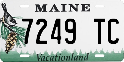 ME license plate 7249TC