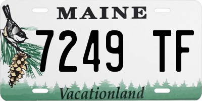 ME license plate 7249TF