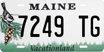 ME license plate 7249TG