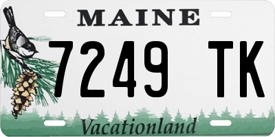 ME license plate 7249TK