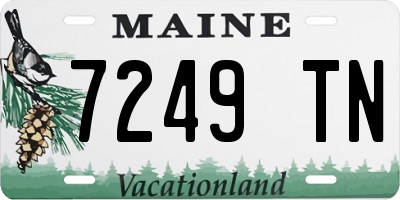 ME license plate 7249TN