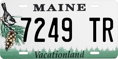 ME license plate 7249TR