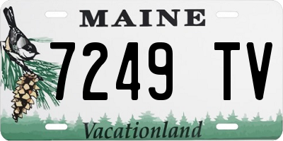 ME license plate 7249TV