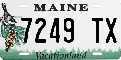 ME license plate 7249TX