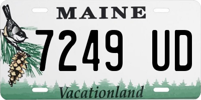ME license plate 7249UD
