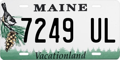 ME license plate 7249UL