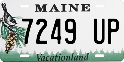 ME license plate 7249UP