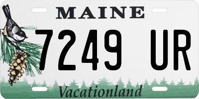 ME license plate 7249UR