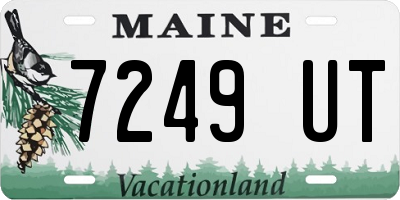 ME license plate 7249UT