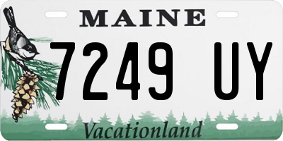 ME license plate 7249UY