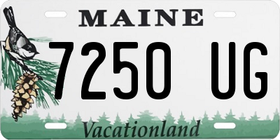 ME license plate 7250UG