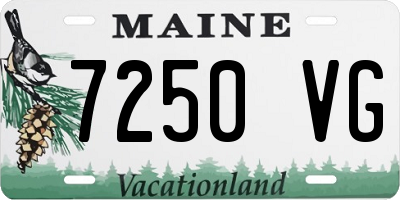 ME license plate 7250VG