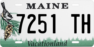 ME license plate 7251TH