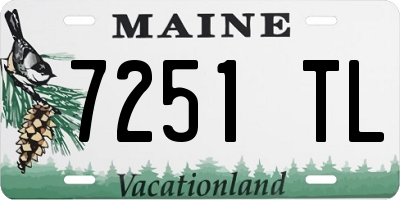 ME license plate 7251TL