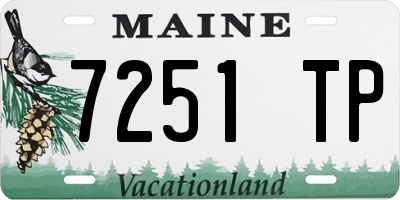 ME license plate 7251TP