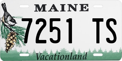 ME license plate 7251TS