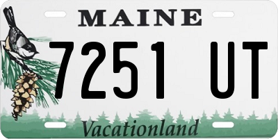 ME license plate 7251UT