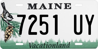 ME license plate 7251UY