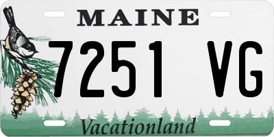 ME license plate 7251VG