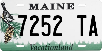 ME license plate 7252TA