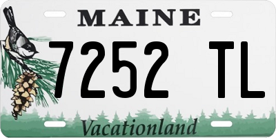 ME license plate 7252TL